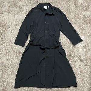 Buki Collection Womens Button Up Dress Small 3/4 Sleeve Soft Comfy Chic Pockets